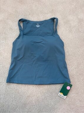HALARA Teal Square-Neck Camisole Tank